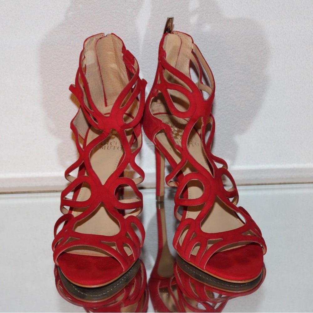 Vince Camuto Women’s 6M Lorrana Red Rose Heels - Picture 2 of 7